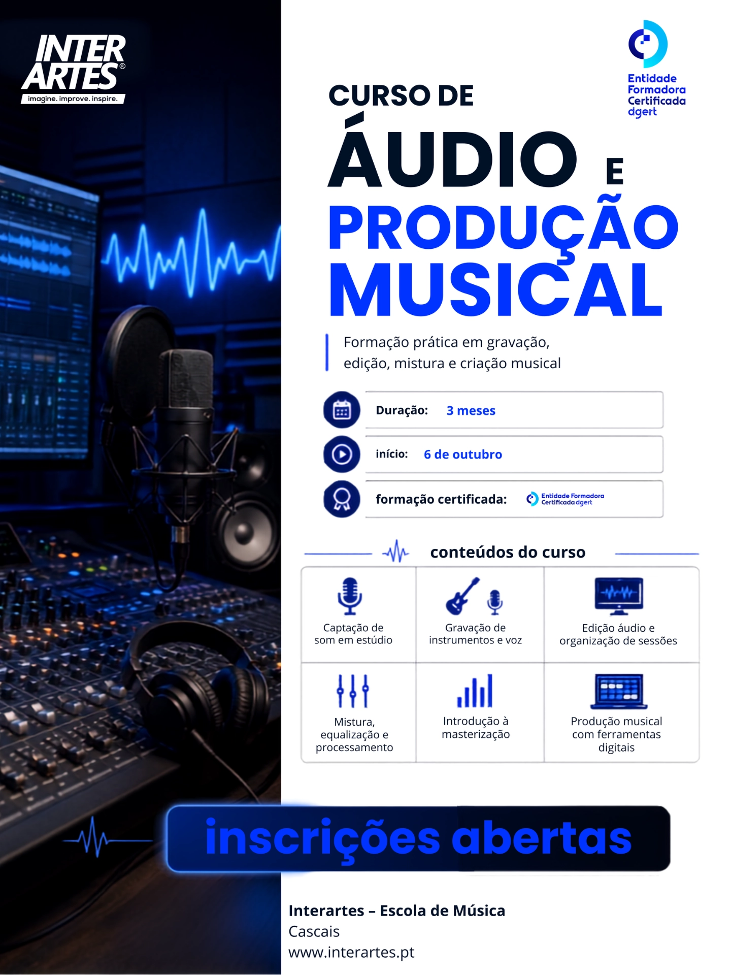 Interartes Audio and Music Production Course poster