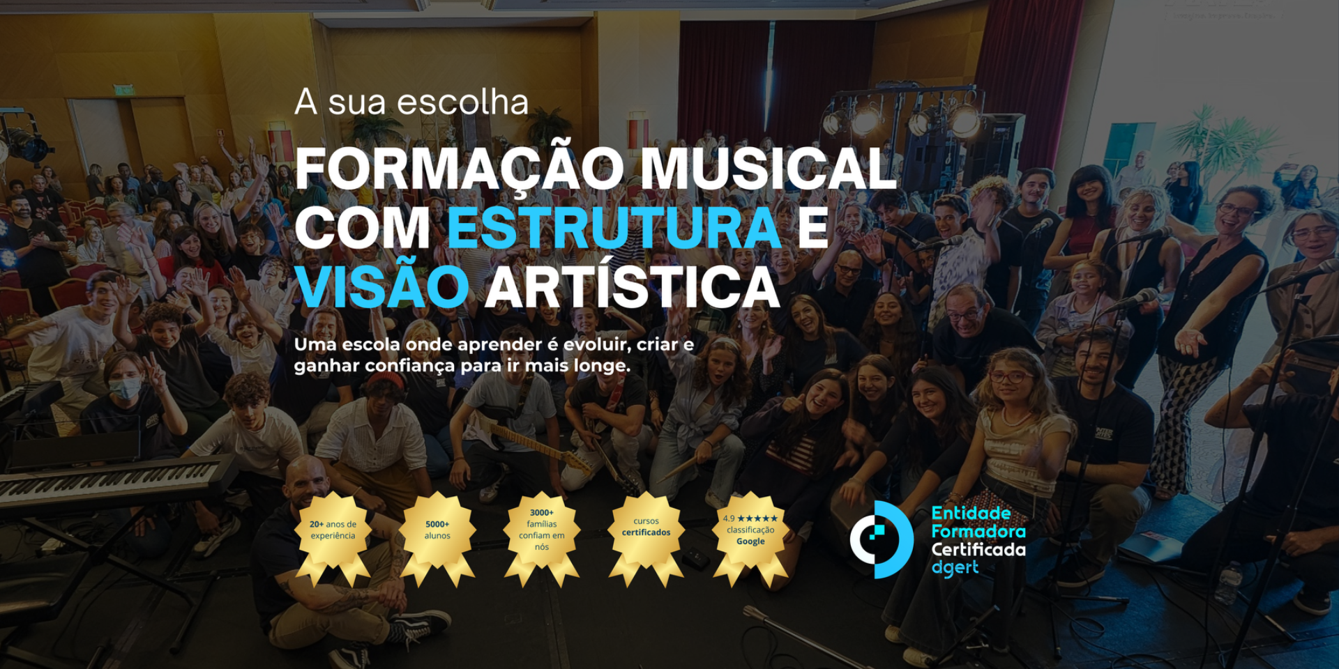 Formação musical com estrutura e visão artística — Interartes